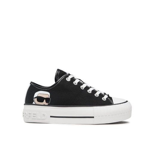 Trampki KARL LAGERFELD KL60410N Czarny ze sklepu eobuwie.pl w kategorii Trampki damskie - zdjęcie 184011476