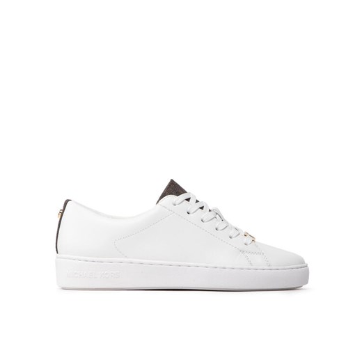 Sneakersy MICHAEL Michael Kors Keaton Lace Up 43T2KTFS3L Biały ze sklepu eobuwie.pl w kategorii Trampki damskie - zdjęcie 184011515