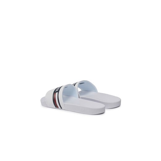 Tommy Hilfiger Klapki Corporate Hilfiger Pool Slide FM0FM04911 Biały Tommy Hilfiger 45 MODIVO