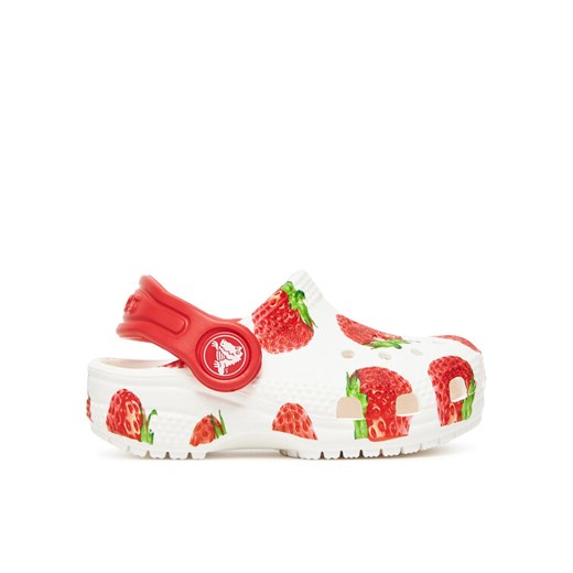 Klapki Crocs Toddler Classic Fresh Fruits Clog 211170 Biały ze sklepu eobuwie.pl w kategorii Klapki dziecięce - zdjęcie 184015335
