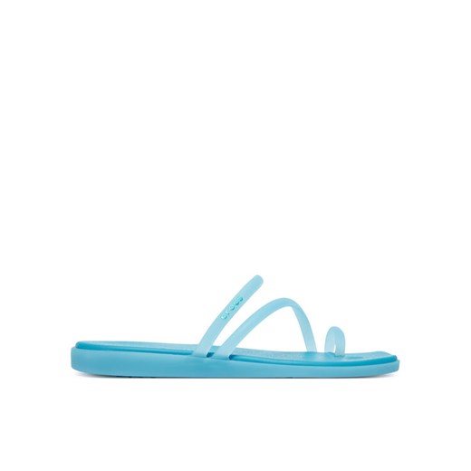 Japonki Crocs Miami Frosted Toe Loop 211253 Niebieski ze sklepu eobuwie.pl w kategorii Klapki damskie - zdjęcie 184015389