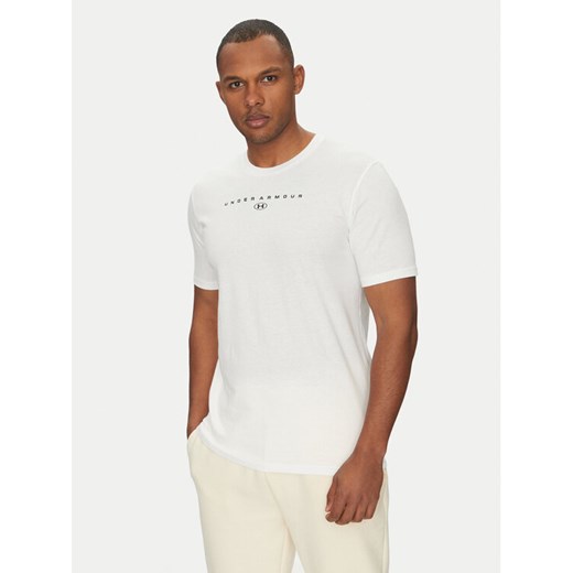 Under Armour T-Shirt Stacked Logo SS 6000211 Biały Loose Fit ze sklepu MODIVO w kategorii T-shirty męskie - zdjęcie 184016068