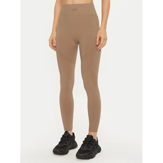 4F Bielizna termoaktywna dolna 4FWAW24USEAF157 Brązowy Slim Fit ze sklepu MODIVO w kategorii Bielizna termoaktywna damska - zdjęcie 184016086