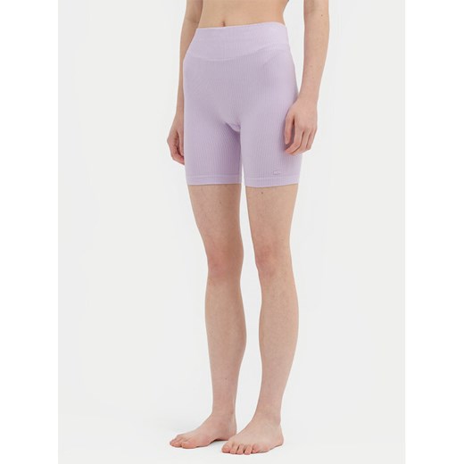 4F Szorty sportowe 4FWSS24TFSHF498 Fioletowy Slim Fit ze sklepu MODIVO w kategorii Szorty - zdjęcie 184016117