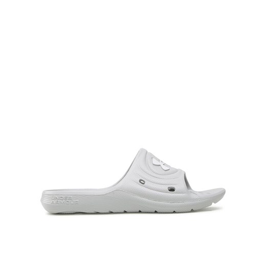 Under Armour Klapki Ua B Locker IV Sl 3023787-100 Szary ze sklepu MODIVO w kategorii Klapki dziecięce - zdjęcie 184016187