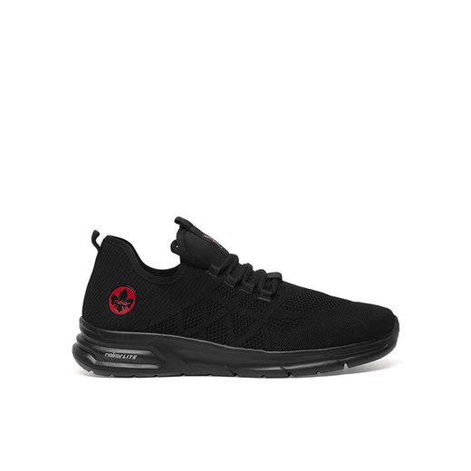Rieker Sneakersy B7376-00 Czarny ze sklepu MODIVO w kategorii Buty sportowe męskie - zdjęcie 184016265