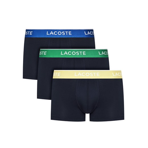 Lacoste Komplet 3 par bokserek 5H1297 Granatowy ze sklepu MODIVO w kategorii Majtki męskie - zdjęcie 184016275