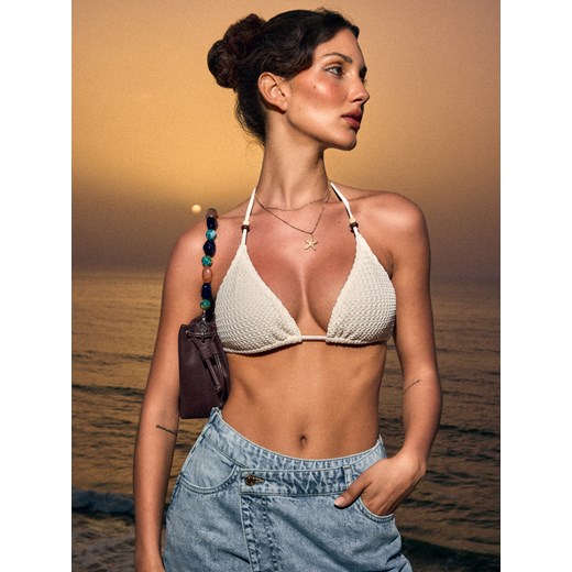 Mohito - Góra od bikini - biały ze sklepu Mohito w kategorii Stroje kąpielowe - zdjęcie 184017567