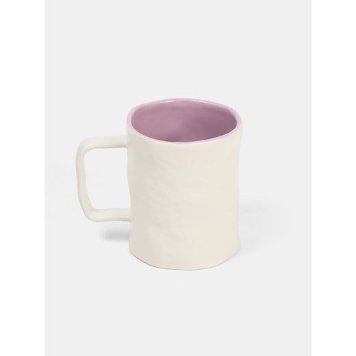 Sinsay - Kubek z ręcznie malowanym wzorem - fioletowy Sinsay One Size Sinsay