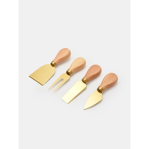 Sinsay - Zestaw łopatek do sera 4 pack - beżowy Sinsay One Size Sinsay