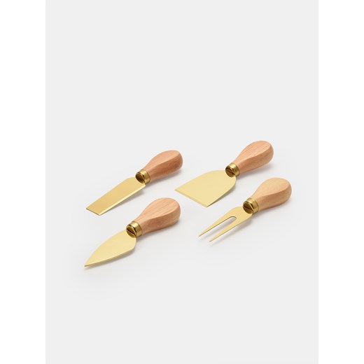 Sinsay - Zestaw łopatek do sera 4 pack - beżowy Sinsay One Size Sinsay