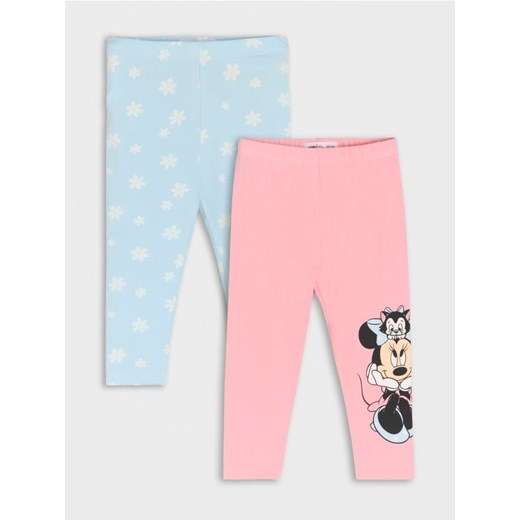 Sinsay - Legginsy 2 pack Mickey Mouse - różowy ze sklepu Sinsay w kategorii Spodnie i półśpiochy - zdjęcie 184018526