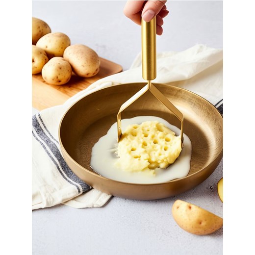 Sinsay - Tłuczek do ziemniaków ze stali nierdzewnej - złoty ze sklepu Sinsay w kategorii Akcesoria kuchenne - zdjęcie 184018538