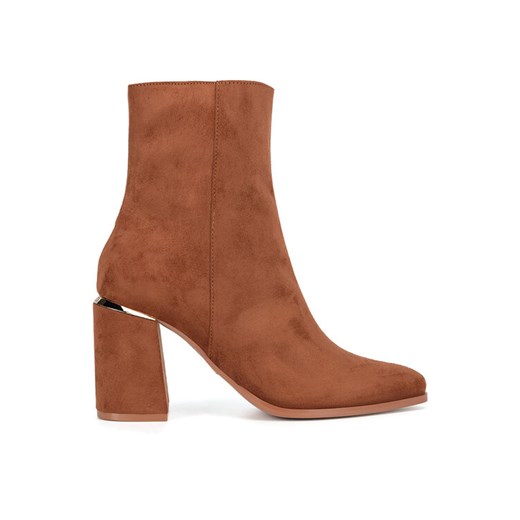 Nine West Botki WFA3000-1 Brązowy ze sklepu MODIVO w kategorii Botki - zdjęcie 184019227