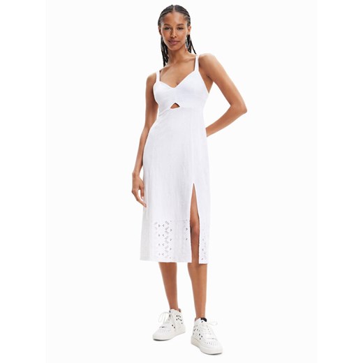 Desigual Sukienka letnia 23SWVK72 Biały Regular Fit ze sklepu MODIVO w kategorii Sukienki - zdjęcie 184019288