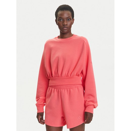 adidas Bluza ALL SZN Soft Lux KD9772 Koralowy Loose Fit ze sklepu MODIVO w kategorii Bluzy damskie - zdjęcie 184019308