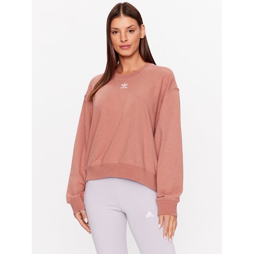 adidas Bluza Essentials+ Made with Hemp Sweatshirt IC1822 Brązowy Loose Fit ze sklepu MODIVO w kategorii Bluzy damskie - zdjęcie 184019395