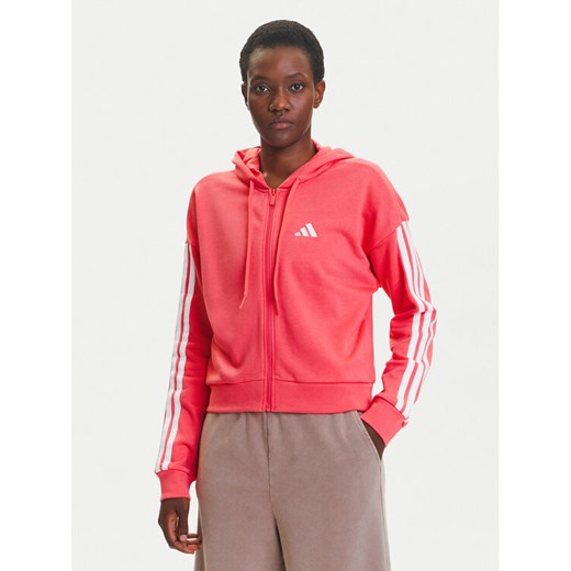 adidas Bluza Essentials 3-Stripes KE4388 Różowy Regular Fit ze sklepu MODIVO w kategorii Bluzy damskie - zdjęcie 184019406