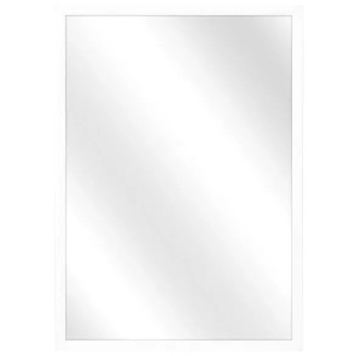 Białe prostokątne lustro aluminiowe A4-C59 ze sklepu Edinos.pl w kategorii Lustra - zdjęcie 184020859
