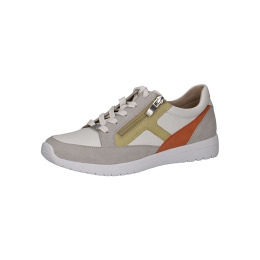 Caprice Skórzane sneakersy w kolorze szaro-żółtym ze sklepu Limango Polska w kategorii Buty sportowe damskie - zdjęcie 184021287