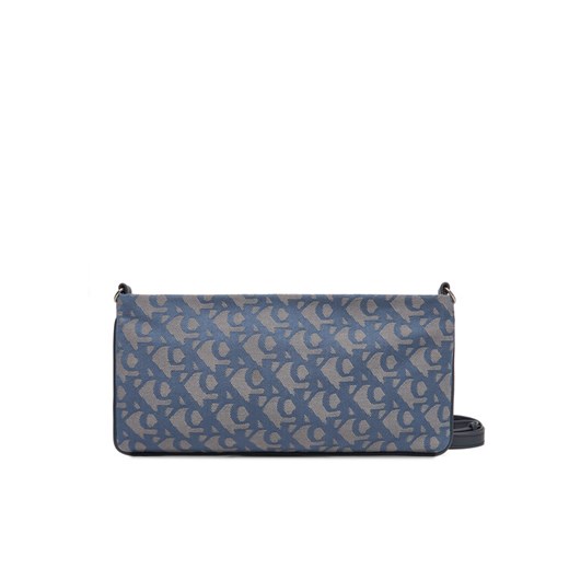 Torebka Calvin Klein Jeans Ckj Monogram Mini Bag LV04K3183G Niebieski ze sklepu eobuwie.pl w kategorii Listonoszki - zdjęcie 184021957