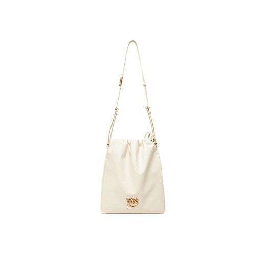 Torebka PINKO Slouchy Classic Bag PE 25 PLTT 104359 A270 Écru ze sklepu eobuwie.pl w kategorii Torebki worki - zdjęcie 184022066