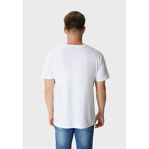 Biały t-shirt męski Oldskull z krótkim rękawem