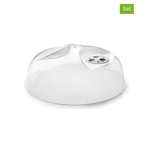 Ibili Pokrywki (2 szt.) w kolorze białym do mikrofali - Ø 25 cm ze sklepu Limango Polska w kategorii Akcesoria kuchenne - zdjęcie 184023137