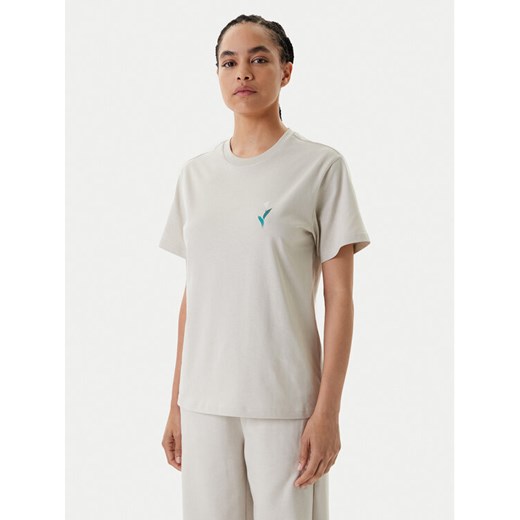 adidas T-Shirt House of Tiro Graphic JM4358 Beżowy Regular Fit ze sklepu MODIVO w kategorii Bluzki damskie - zdjęcie 184023405
