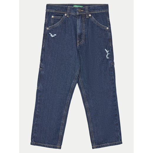 United Colors Of Benetton Jeansy 4DW2CE03G Niebieski Straight Fit ze sklepu MODIVO w kategorii Spodnie dziewczęce - zdjęcie 184023427