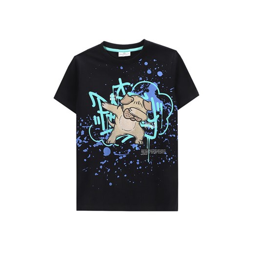 Coccodrillo T-Shirt WC5143203VBB Czarny Regular Fit ze sklepu MODIVO w kategorii T-shirty chłopięce - zdjęcie 184023455