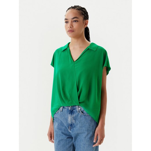 Calvin Klein Bluzka LV044C199G Zielony Regular Fit ze sklepu MODIVO w kategorii Bluzki damskie - zdjęcie 184023466