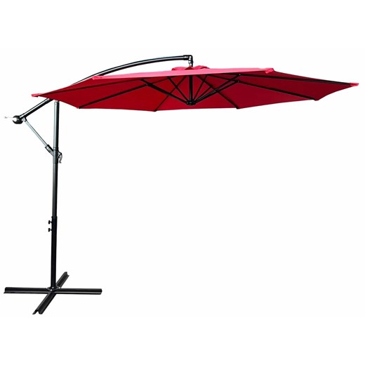 Czerwony okrągły parasol ogrodowy - Sunbrella Elior One Size Edinos.pl