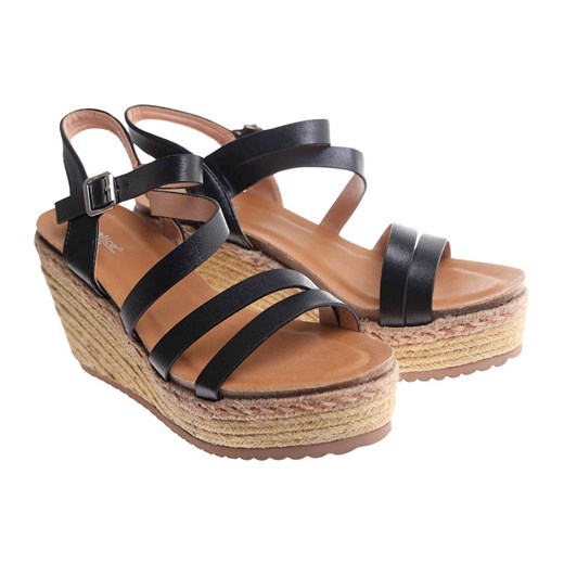 Espadryle damskie na platformie