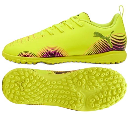 Buty piłkarskie Puma Future 8 Play Tt 108396-03 żółte ze sklepu ButyModne.pl w kategorii Buty sportowe dziecięce - zdjęcie 184024938