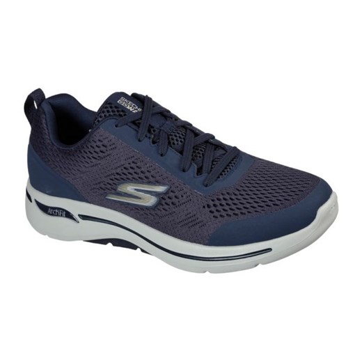 Buty Skechers Go Walk Arch Fit Idyllic 216116NVGD niebieskie ze sklepu ButyModne.pl w kategorii Buty sportowe męskie - zdjęcie 184024955