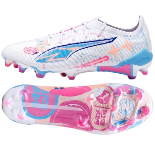 Buty piłkarskie Puma Ultra 5 Ultimate Vol. Up Fg 108063-01 wielokolorowe ze sklepu ButyModne.pl w kategorii Buty sportowe męskie - zdjęcie 184024975