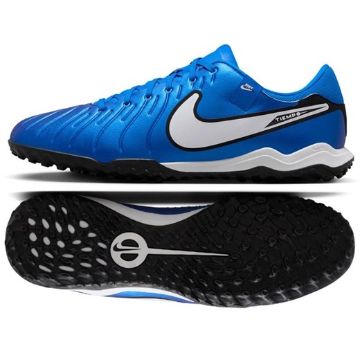 Buty piłkarskie Nike Tiempo Legend 10 Academy Tf DV4342-400 niebieskie ze sklepu ButyModne.pl w kategorii Buty sportowe męskie - zdjęcie 184024987