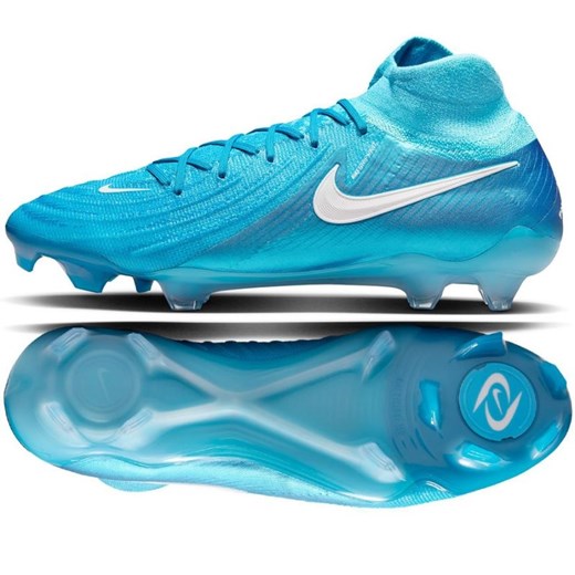 Buty piłkarskie Nike Phantom Luna Ii Elite Fg FJ2572-400 niebieskie ze sklepu ButyModne.pl w kategorii Buty sportowe męskie - zdjęcie 184024996