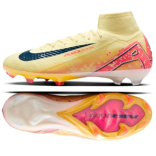 Buty piłkarskie Nike Zoom Mercurial Superfly 10 Elite Km Fg FQ8692-800 pomarańczowe ze sklepu ButyModne.pl w kategorii Buty sportowe męskie - zdjęcie 184025018