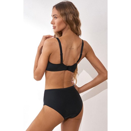 Figi damskie z wysokim stanem czarno-czerwone Laila, Kolor czarno-czerwony, Rozmiar S, PariPari Lingerie ze sklepu Primodo w kategorii Majtki damskie - zdjęcie 184025428