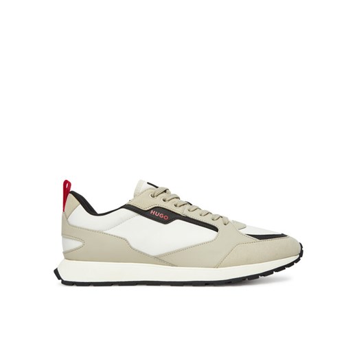 Sneakersy HUGO Icelin  50536568 Beżowy ze sklepu eobuwie.pl w kategorii Buty sportowe męskie - zdjęcie 184026027