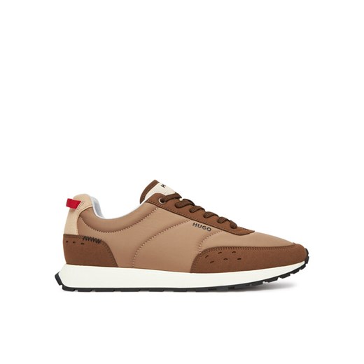 Sneakersy HUGO Icelin 50548502 Beżowy ze sklepu eobuwie.pl w kategorii Buty sportowe męskie - zdjęcie 184026067
