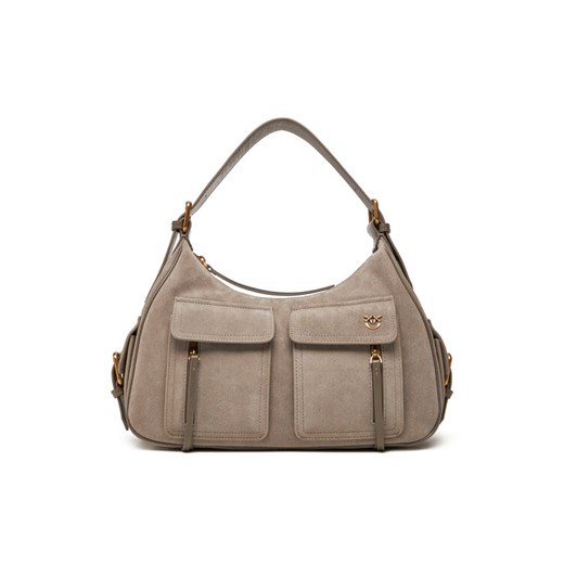 Torebka PINKO Cargo Bag Maxi PE 25 PLTT 104507 A29N Szary ze sklepu eobuwie.pl w kategorii Torebki damskie - zdjęcie 184026068