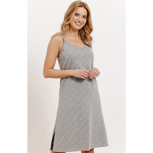 Damska koszula nocna szary melanż Karen 3420, Kolor szary melanż, Rozmiar M, Taro ze sklepu Intymna w kategorii Koszule nocne - zdjęcie 184026639