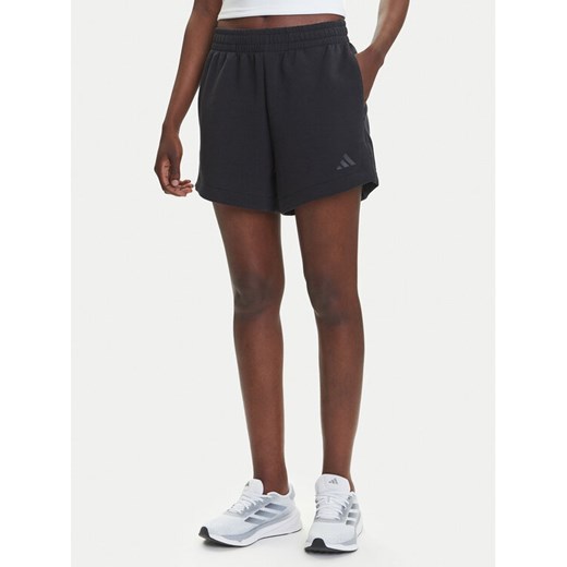 adidas Szorty sportowe ALL SZN Soft Lux JM3751 Czarny Loose Fit ze sklepu MODIVO w kategorii Szorty - zdjęcie 184026697