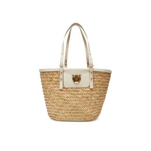 PINKO Torebka Love Summer Basket PE 25 PLTT 103324 A1RL Beżowy ze sklepu MODIVO w kategorii Torby letnie - zdjęcie 184026709