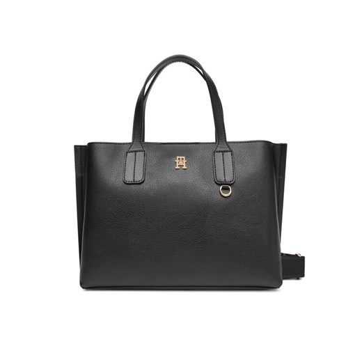 Tommy Hilfiger Torebka Th Distinct Mini Tote AW0AW17459 Czarny ze sklepu MODIVO w kategorii Torby Shopper bag - zdjęcie 184026757