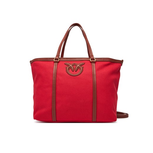 PINKO Torebka Miranda Shopper Classic PE 25 PLTT 104714 A2G2 Czerwony ze sklepu MODIVO w kategorii Torby Shopper bag - zdjęcie 184026765