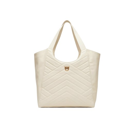 PINKO Torebka Tote Bag PE 25 PLTT 104536 A2AO Biały ze sklepu MODIVO w kategorii Torby Shopper bag - zdjęcie 184026767